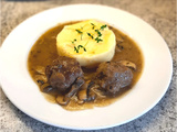 Boulettes de viande à la sauce aux champignons