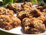 Barres aux flocons de quinoa, caramel et chocolat