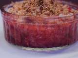 Crumble aux fraises et à la noix de coco