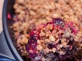 Crumble aux fruits rouges poêlé