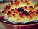 Crumble aux pommes et aux fruits rouges