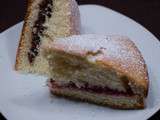 Gâteau ultra moelleux fourré au Nutella ou à la confiture de framboise, comme vous voulez