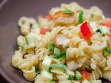 Salade de pâtes aux légumes et au poulet