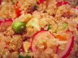 Salade de quinoa, tomate et radis