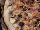 Tarte aux champignons, au comté et aux noisettes