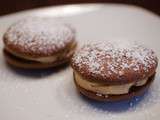 Whoopies pies au chocolat et au beurre de cacahuètes