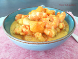 Curry de crevettes, mangue et banane