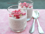 Riz au lait aux pralines roses pour Octobre Rose