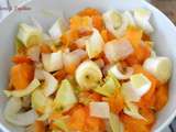 Salade d’endives aux kakis, fruits de la passion et haddock