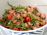 Salade de poulpe et salicornes