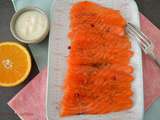 Saumon gravlax au miel et à l’orange