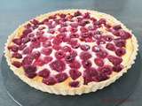 Tarte pâtissière aux framboises et à la ricotta