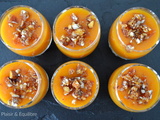 Verrines de courge butternut éclats de nougatine