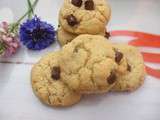 Gros cookies au beurre de cacahuètes et aux chunks de chocolat