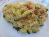 Risotto courgettes et chorizo