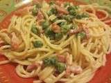 Spaguetti aux petits pois