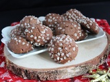 Biscuits au chocolat et au sucre perlé - Bredele