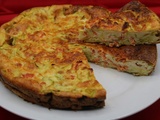 Clafoutis aux courgettes et truite fumée