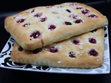 Focaccia aux framboises