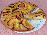 Gâteau moelleux aux nectarines