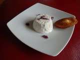 Mousse glacée au confit de fleurs de violette