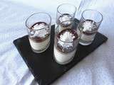 Panna cotta aux pastilles Vichy, fausse ganache choco-menthe