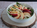 Salade de fenouil, roquette et nectarine