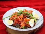 Salade de lentilles vertes à la truite fumée