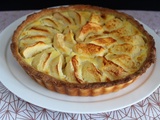 Tarte aux pommes avec une pâte à tarte au levain