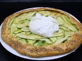 Tarte rustique courgettes, parmesan et burrata (Emilie Franzo)