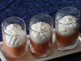 Verrine de mousse de poivron et sa Chantilly salée