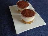 Verrine façon tiramisu aux mirabelles