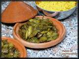 Tajine de bette à carde aux abricots, raisins secs et amandes