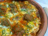 Laissez-vous transporter par ce savoureux Tajine de Kefta aux oeufs