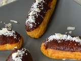 Éclairs au chocolat crème de coco