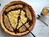 Tarte poires pommes chocolat