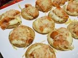 Blinis gratinés au saumon fumé