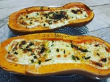 Butternut farcie au chèvre et miel