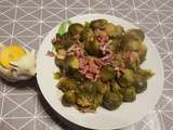 Choux de Bruxelles au vin blanc et aux lardons au Cookéo