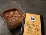 Crèmes au chocolat, écorces d'orange