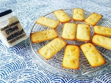 Financiers goût citron meringué et dés de citron confit