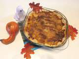 Gratin de pommes de terre, butternut au jambon