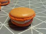 Macarons d'Halloween (marron-framboises)