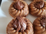 Mini savarins au chocolat, cœur de Nutella