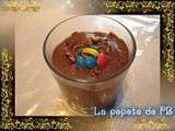 Mousse au chocolat et aux m&m's