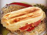 Panini tomate, mozzarella et jambon