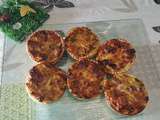 Petites quiches poireaux lardons