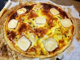 Quiche au poireau et Boursin au chèvre