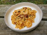 Risotto crevettes et chorizo au Cookéo