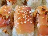 Sushis au saumon fumé